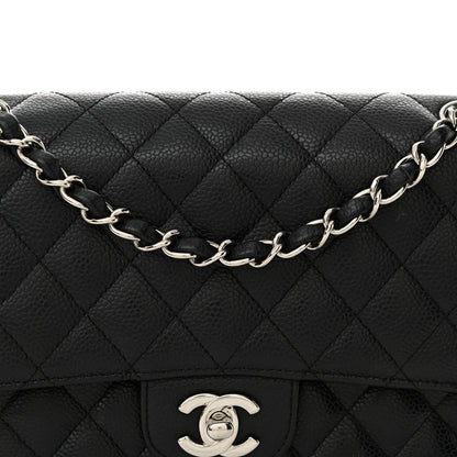 Chanel Caviar Quilted Medium Double Flap Black 8 of 13