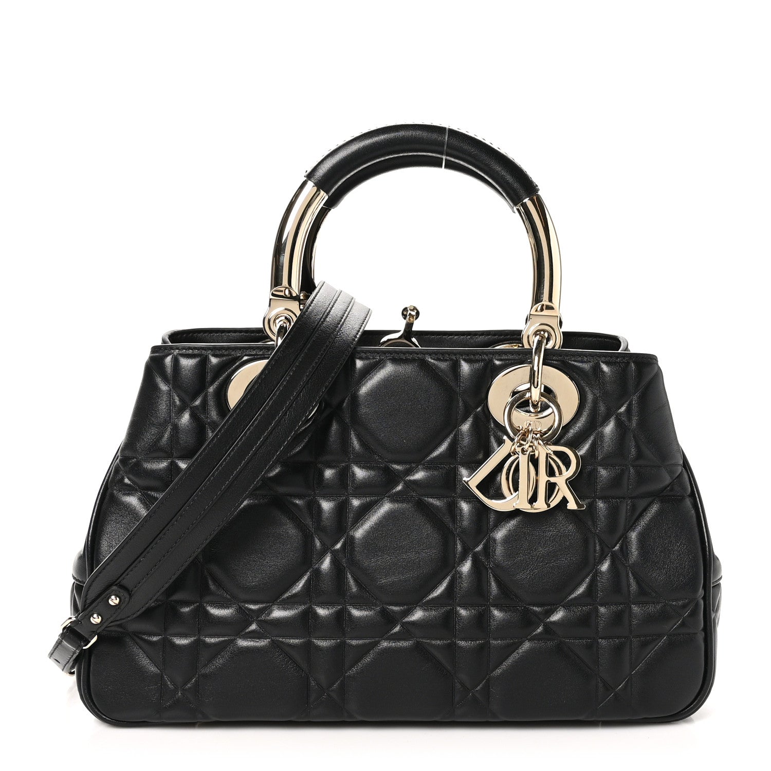 Christian Dior Calfskin Cannage Medium The Lady 95.22 Black 1 of 9