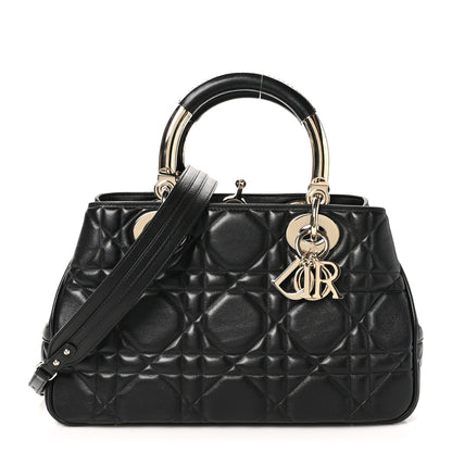 Christian Dior Calfskin Cannage Medium The Lady 95.22 Black 1 of 9