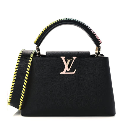Louis Vuitton Taurillon Capucines MM Rainbow Black 1 of 8