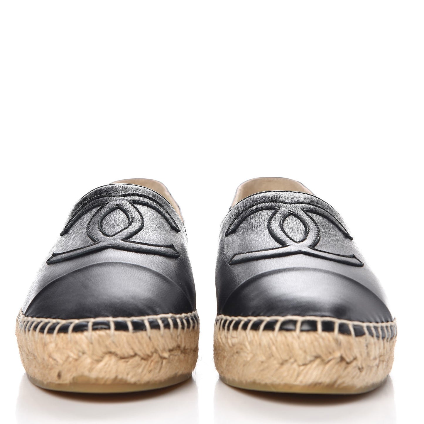 Lambskin CC Espadrilles 35 Black