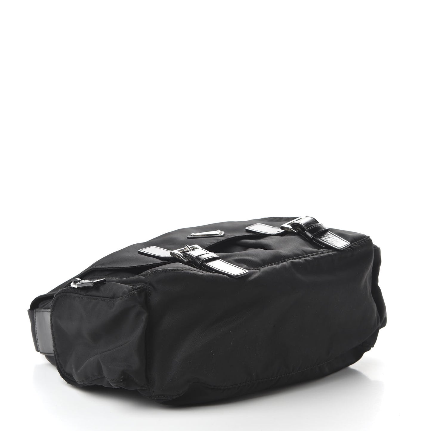 Nylon Vela Messenger Bag Black