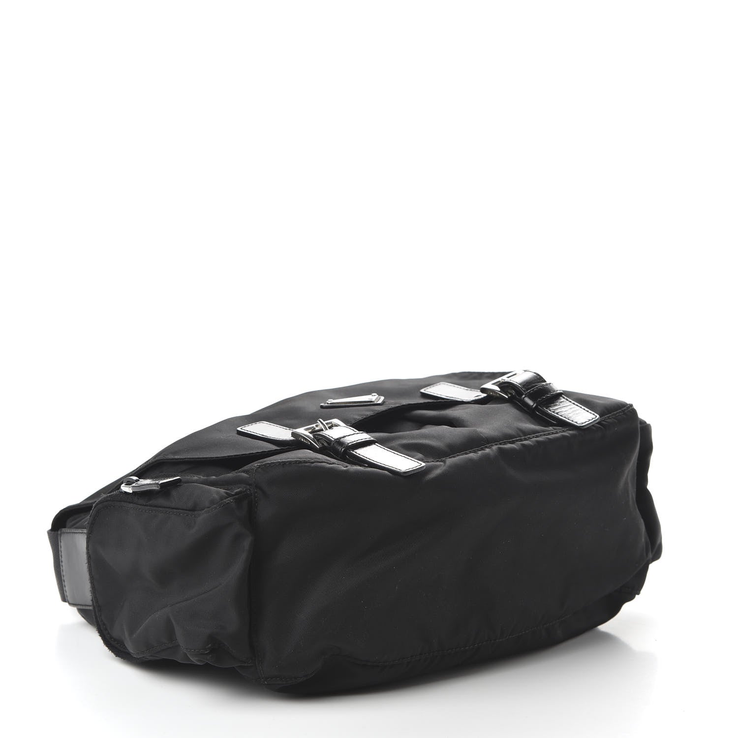 Prada Nylon Vela Messenger Bag Black 4 of 11