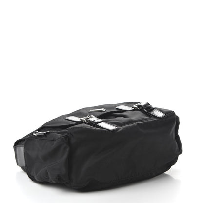 Prada Nylon Vela Messenger Bag Black 4 of 11