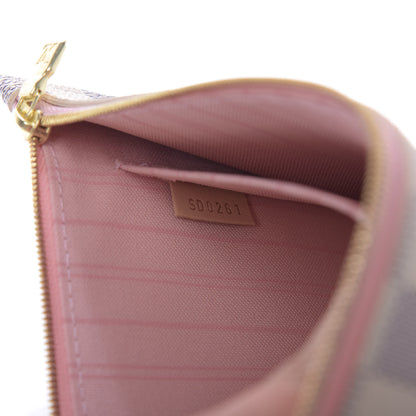 Louis Vuitton Damier Azur Neverfull MM GM Pochette Rose Ballerine 7 of 7