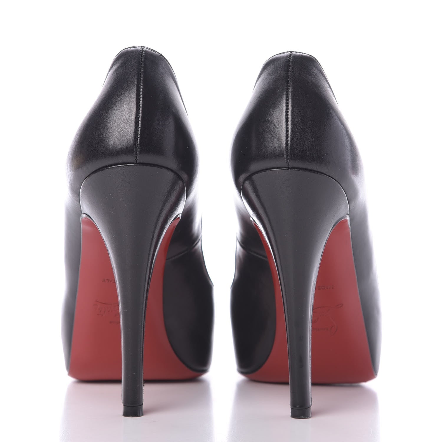 Christian Louboutin Kid Very Prive 120 Pumps 35 Black Red 7 of 11