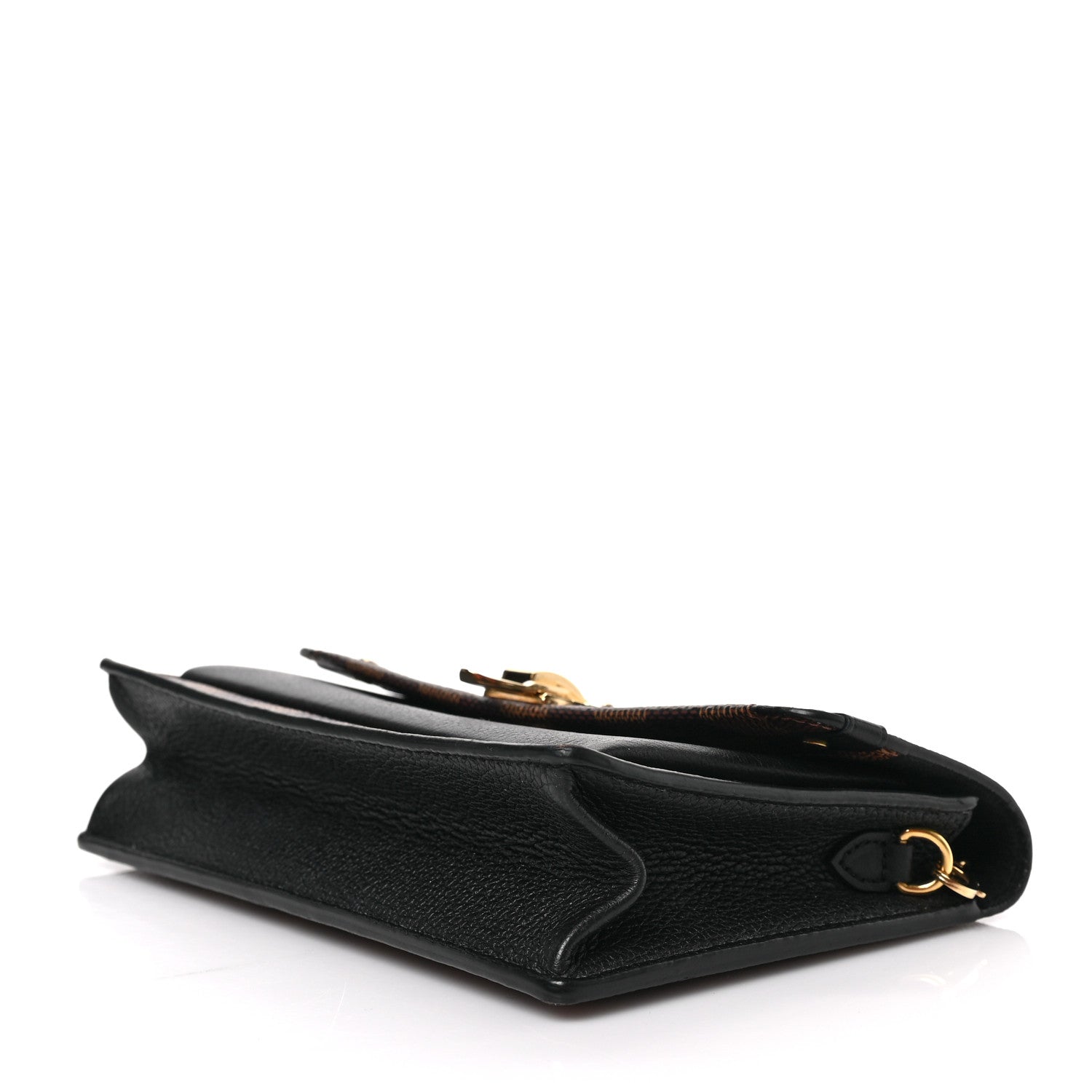 Louis Vuitton Damier Ebene Vavin Chain Wallet Black 8 of 9