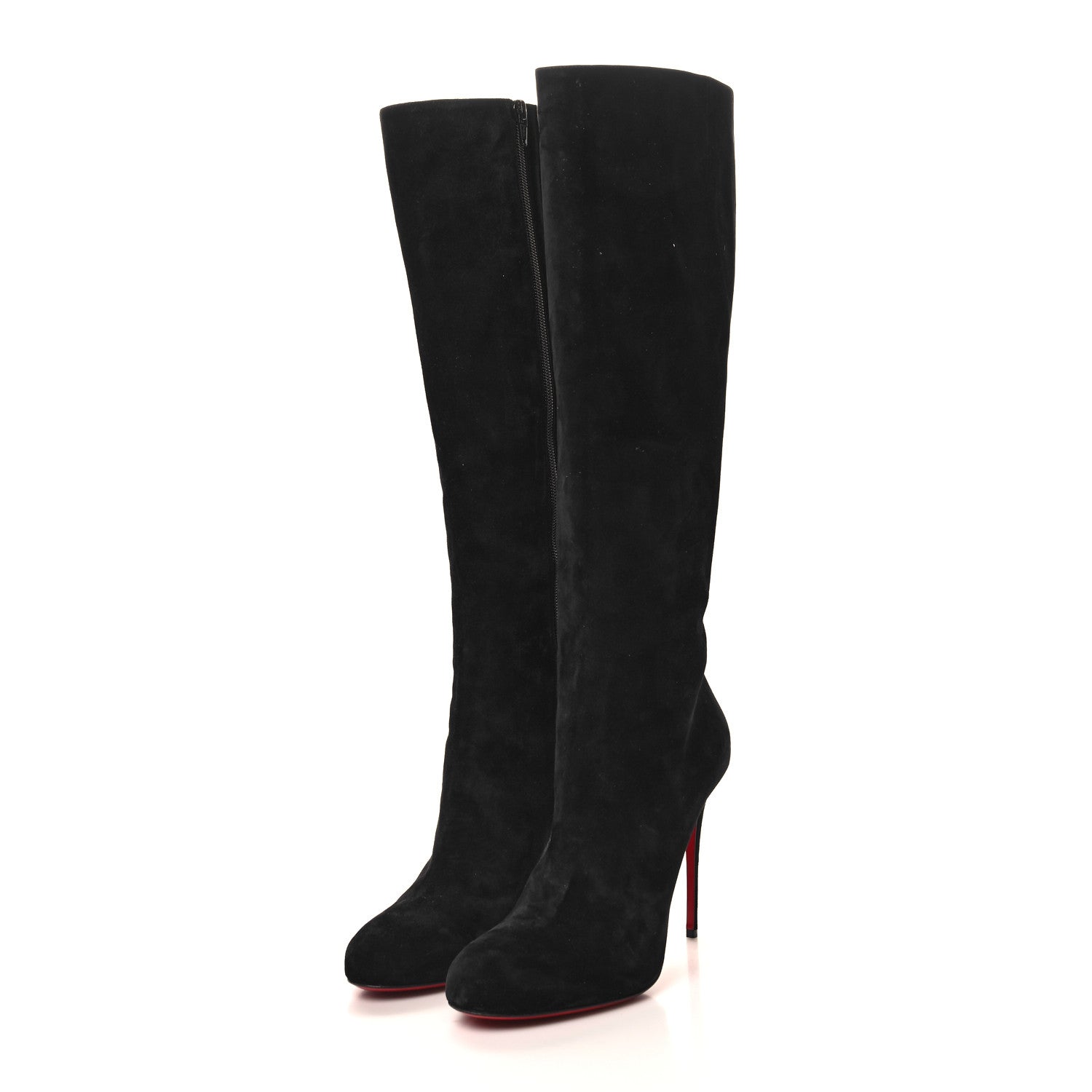 Christian Louboutin Suede Kate Botta 85 Knee-High Boots 39.5 Black 3 of 8