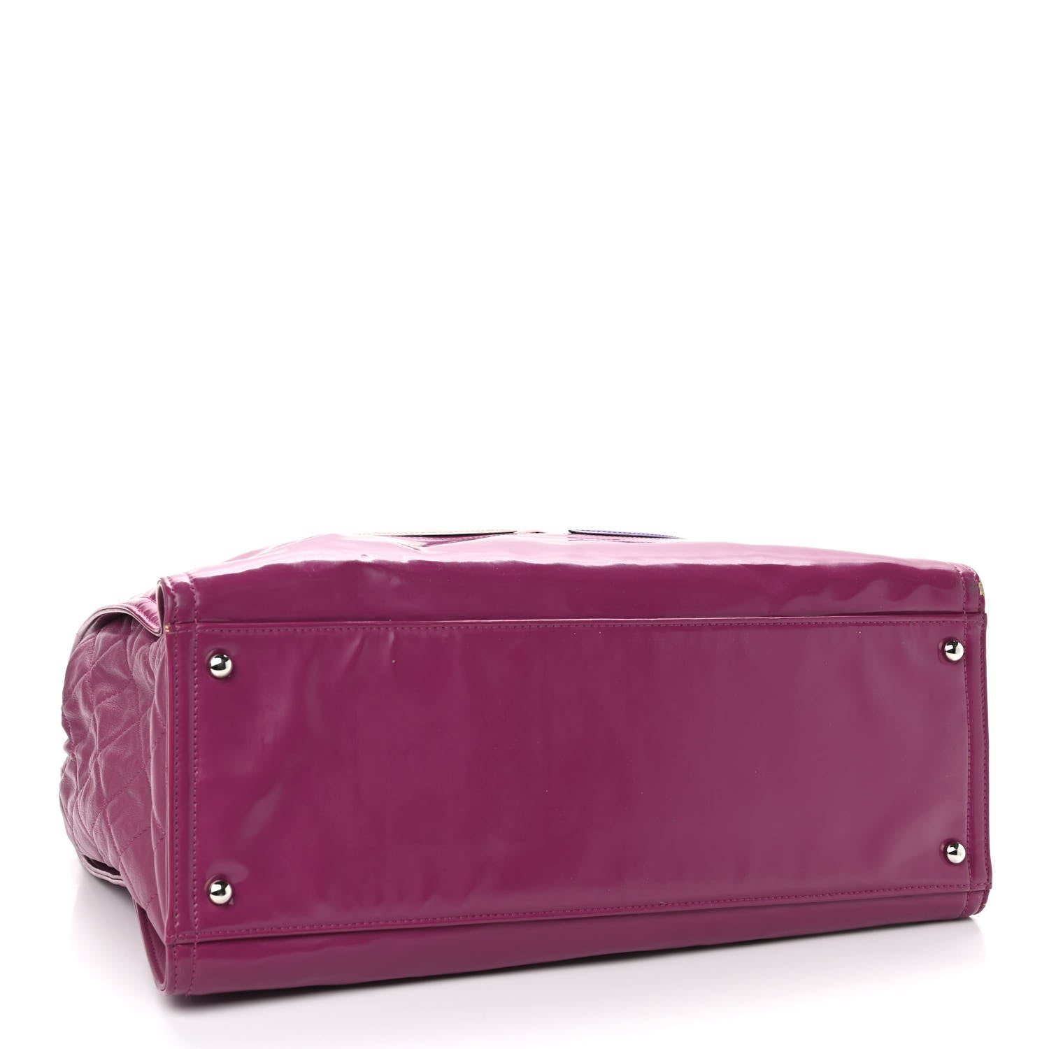 Chanel Vinyl Lipstick Tote Purple 4 of 16