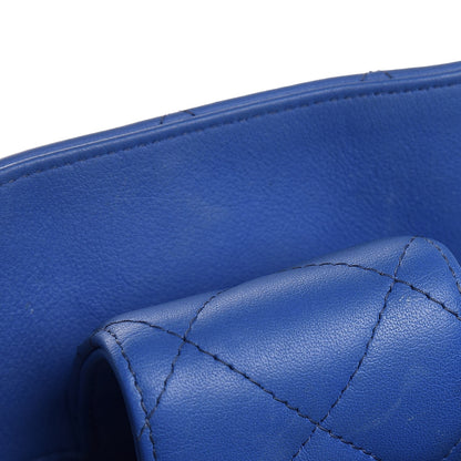 Chanel Calfskin Quilted Large CC Shopping Tote Blue 12 of 14