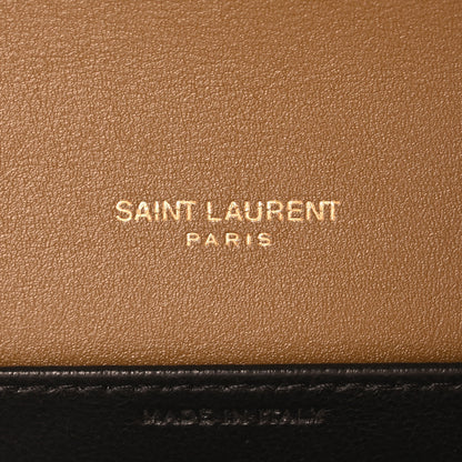 Saint Laurent Patent Calfskin Uptown Chain Wallet Taupe 7 of 11