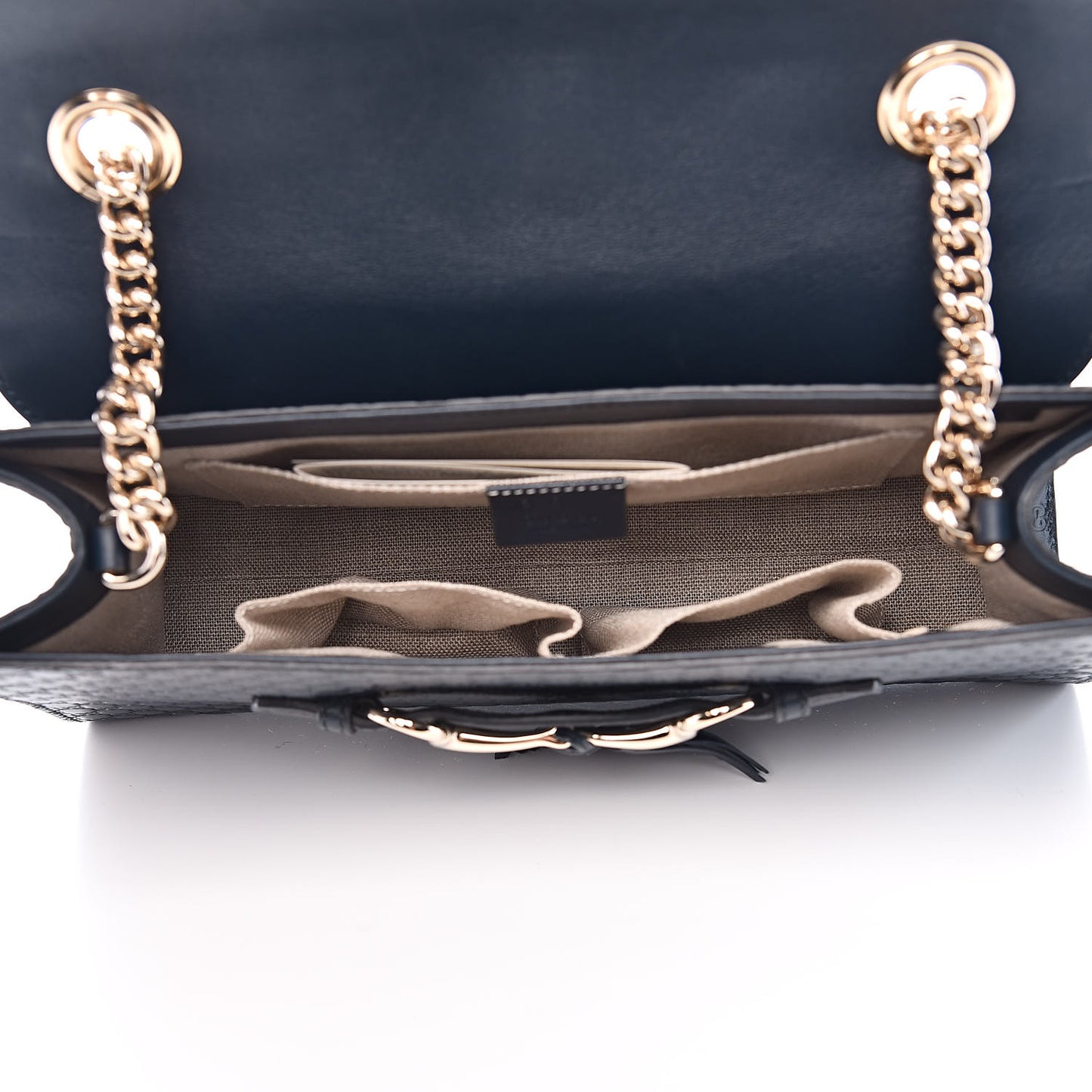 Soft Microguccissima Medium Emily Chain Shoulder Bag Blue