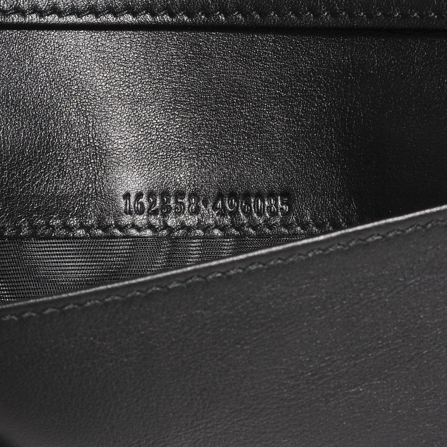 Guccissima Checkbook Cover Black