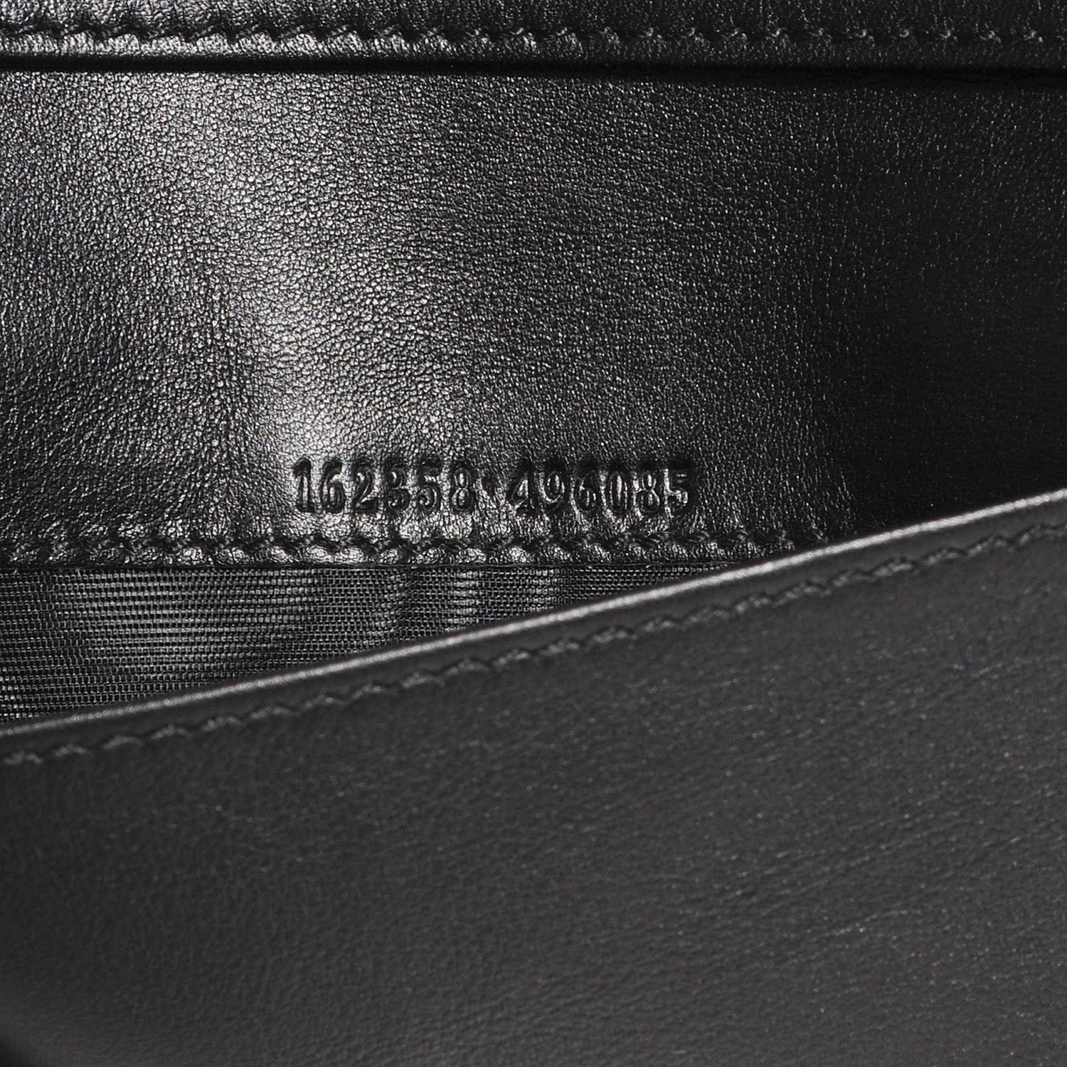 Gucci Guccissima Checkbook Cover Black 7 of 8