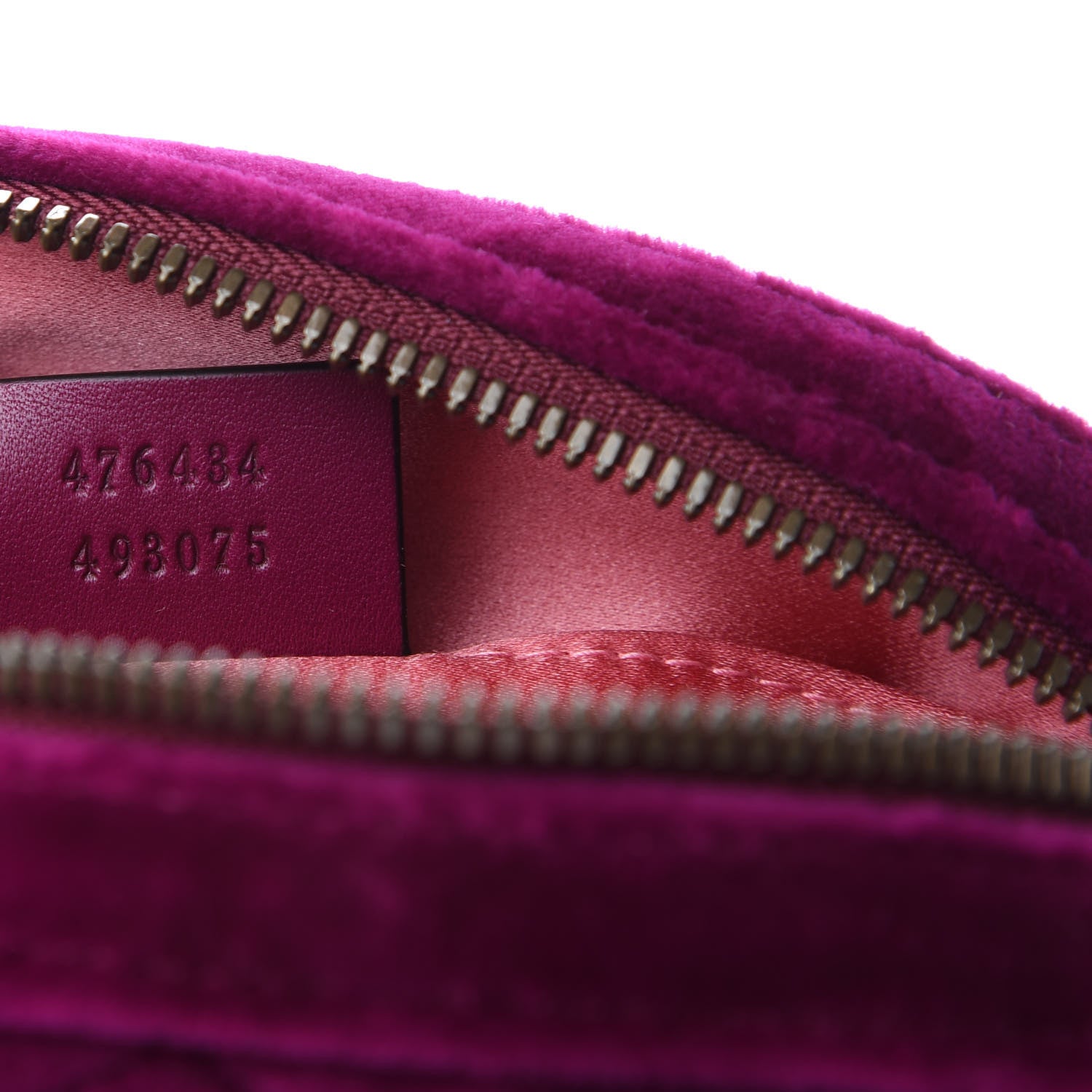 Gucci Velvet Matelasse GG Marmont Belt Bag 85 34 Fuchsia Violet Cyclamen 10 of 12