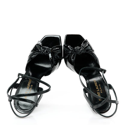 Saint Laurent Patent Amy Sandals 35 Black 2 of 10