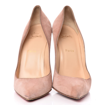 Christian Louboutin Suede Pigalle Follies 100 Pumps 42 Doudou 2 of 20