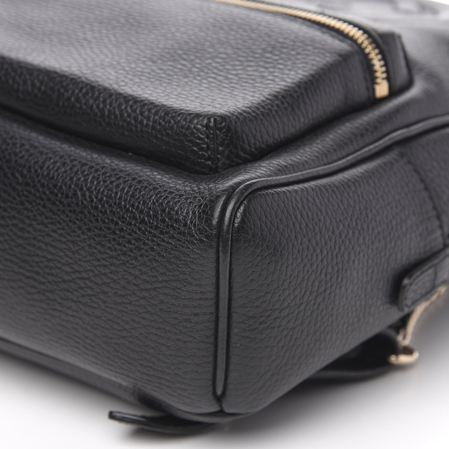 Gucci Pebbled Calfskin Soho Chain Backpack Black 8 of 9