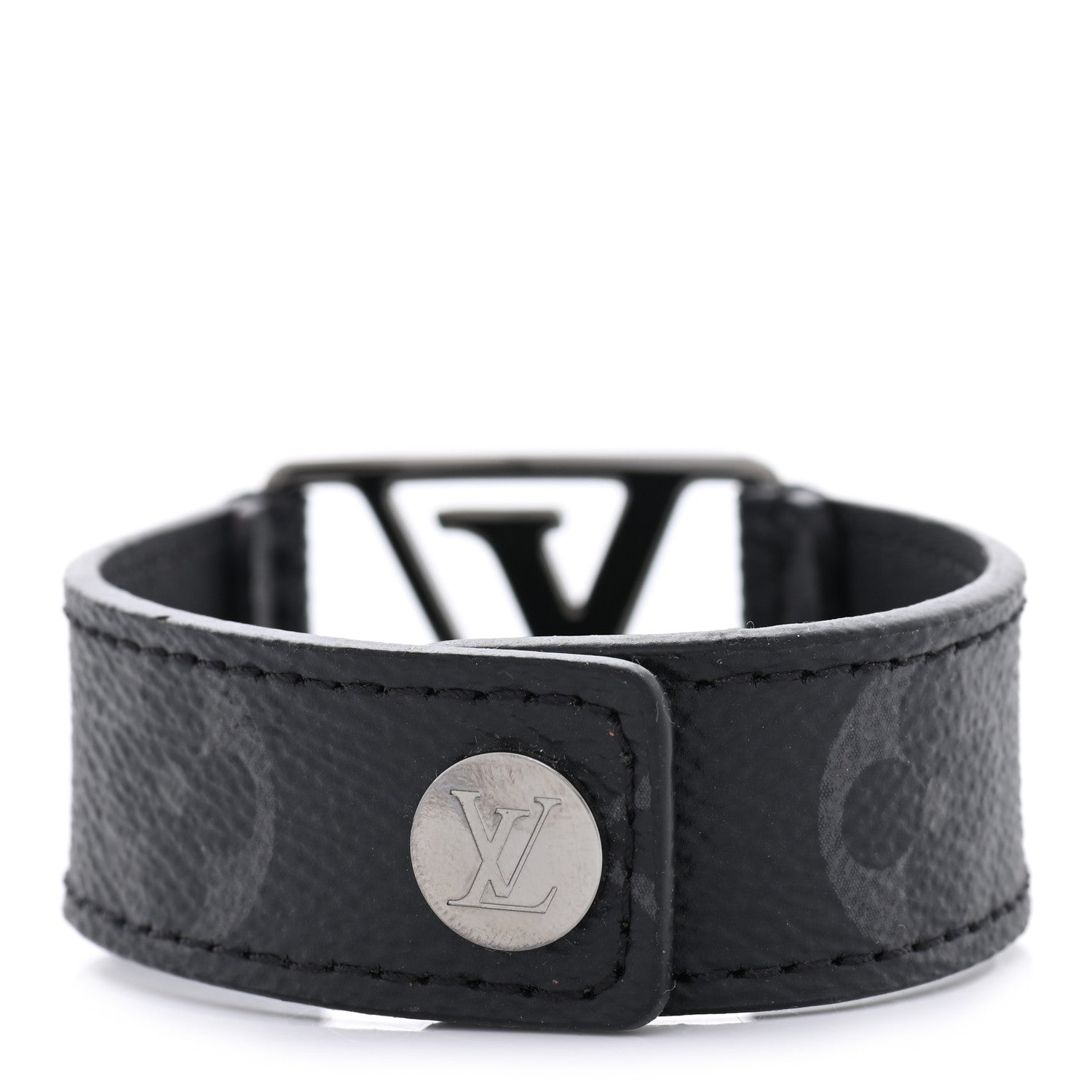 Louis Vuitton Monogram Eclipse Hockenheim Bracelet 21 3 of 6