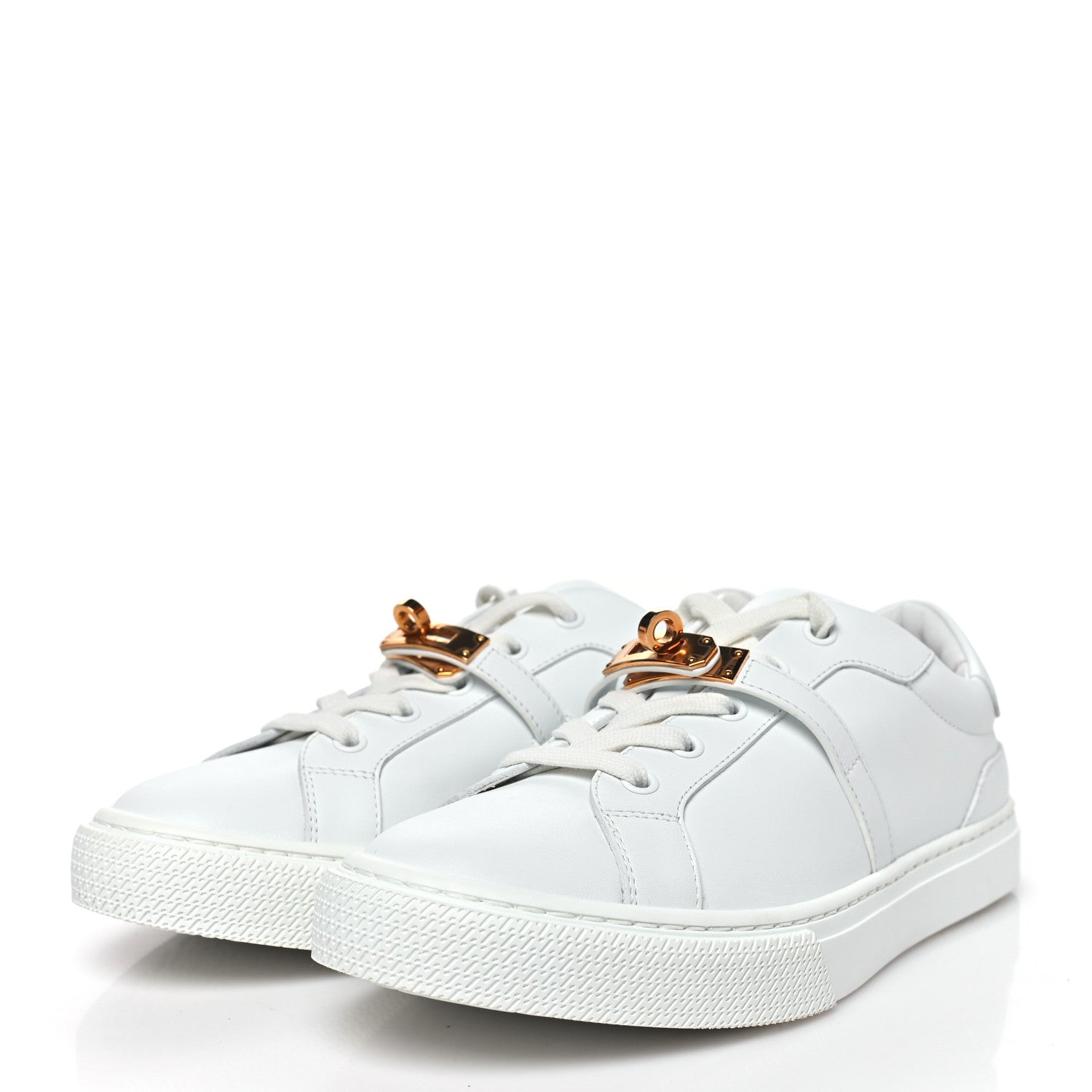 Hermes Calfskin Day Sneakers 38 White 4 of 11