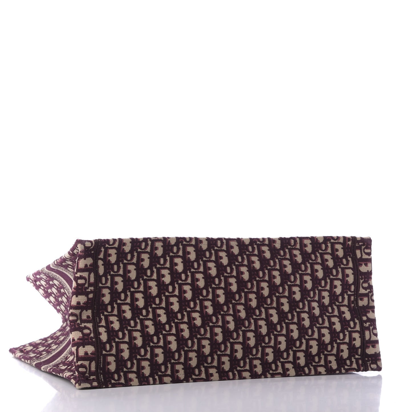 Oblique Large Book Tote Burgundy Multicolor