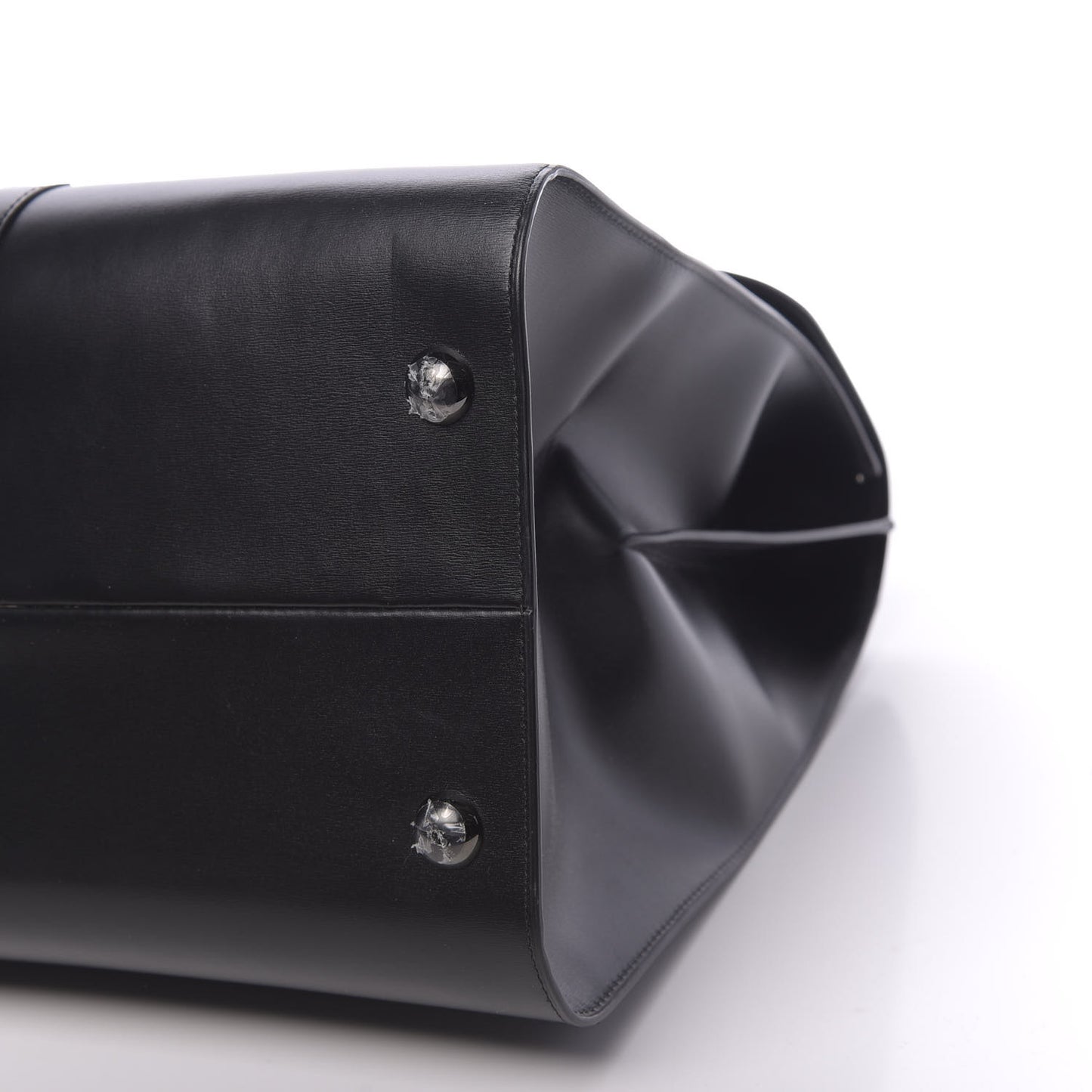 Calfskin GM L'Humour Brillant Satchel Black