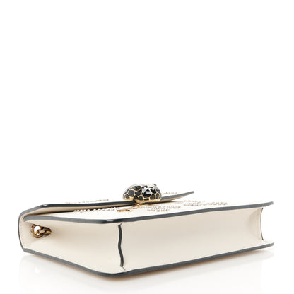Bulgari Calfskin Studded Serpenti In Love Forever Crossbody Bag White 5 of 11