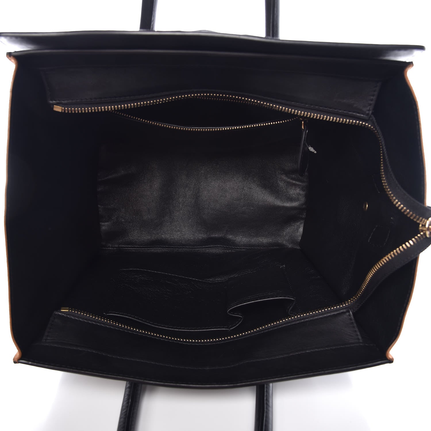 Celine Satin Calfskin Suede Mini Tri-Color Luggage Seashell 5 of 15