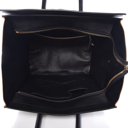 Celine Satin Calfskin Suede Mini Tri-Color Luggage Seashell 5 of 15