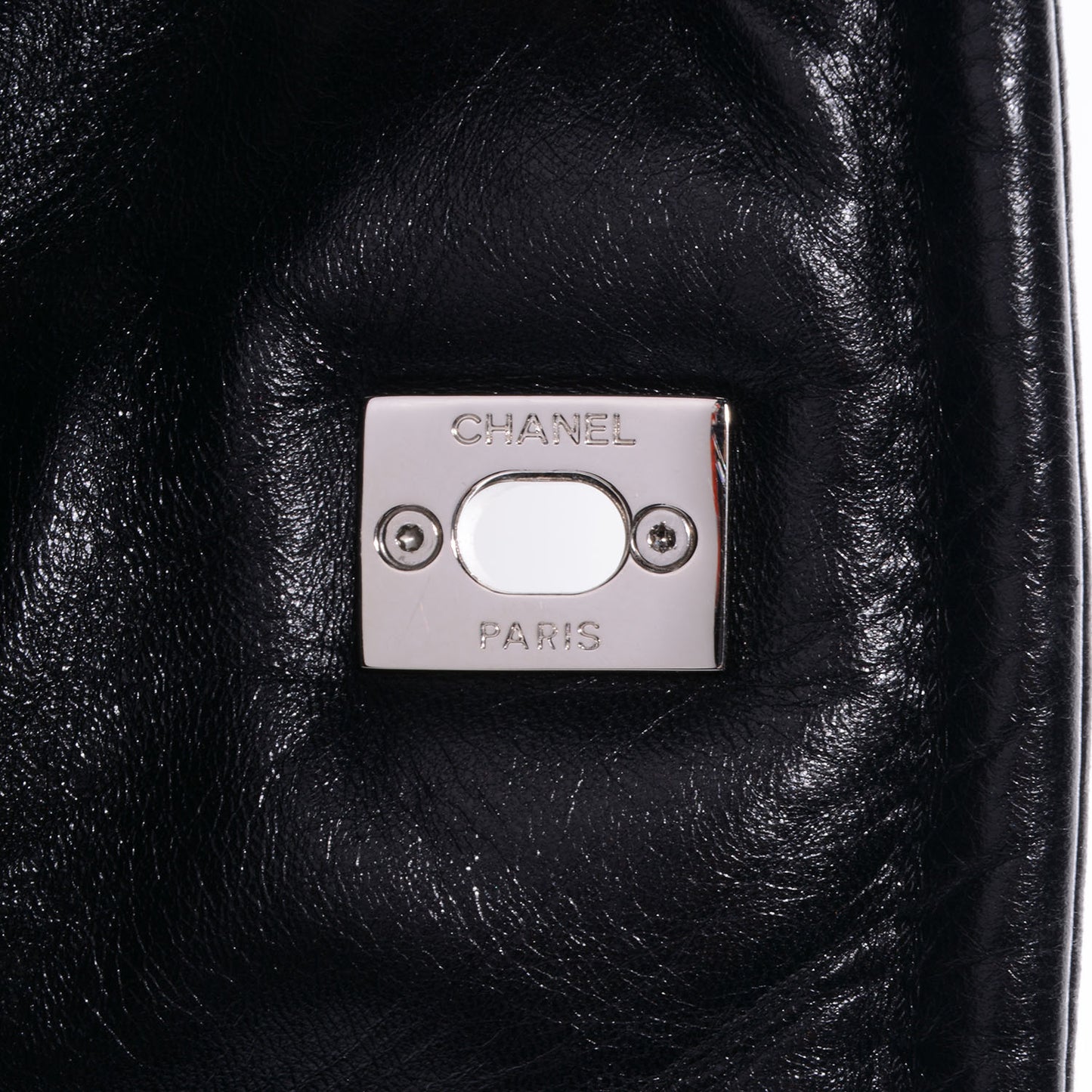 Glazed Calfskin Quilted Beijing Backpack Black