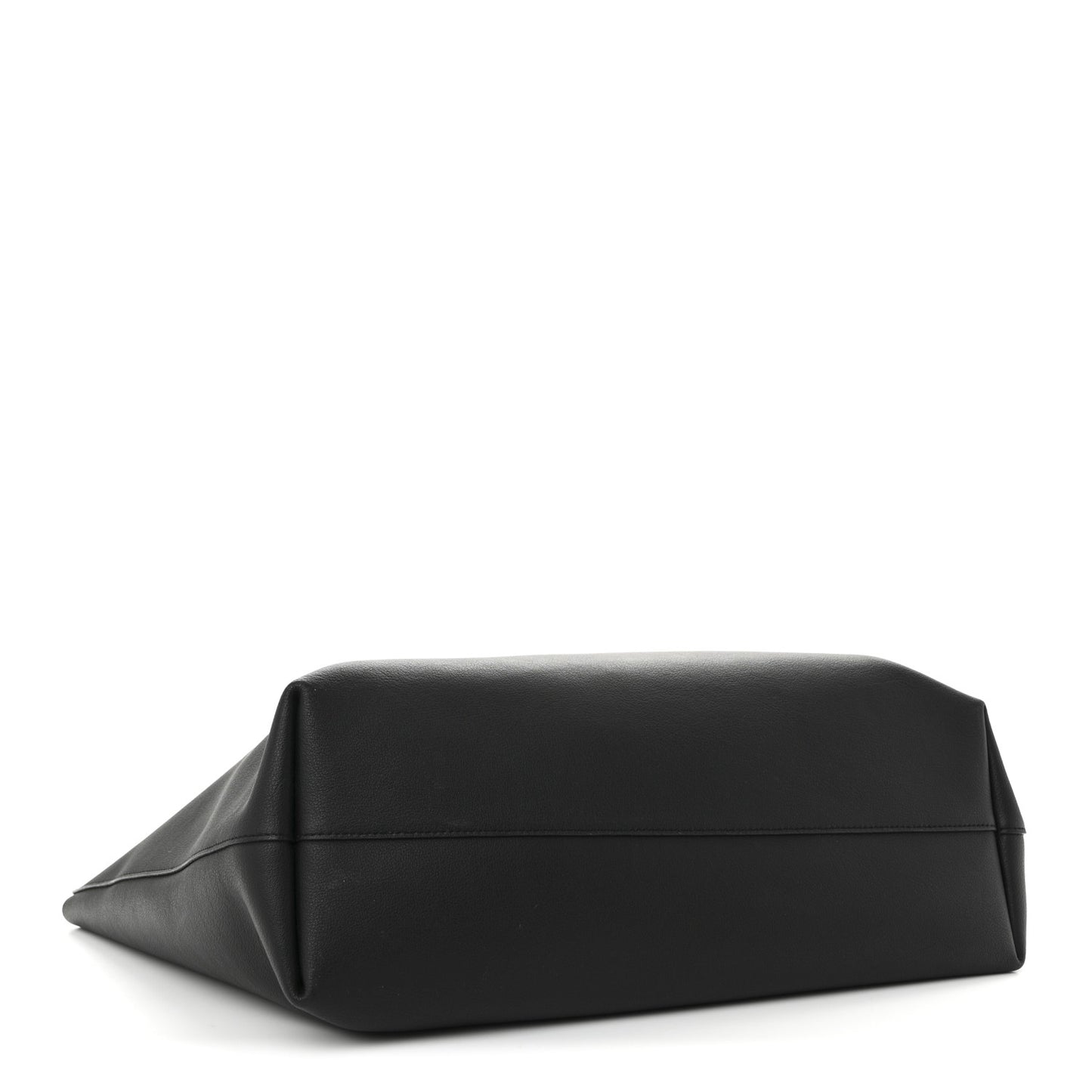 Calfskin Large Shopping Tote Black