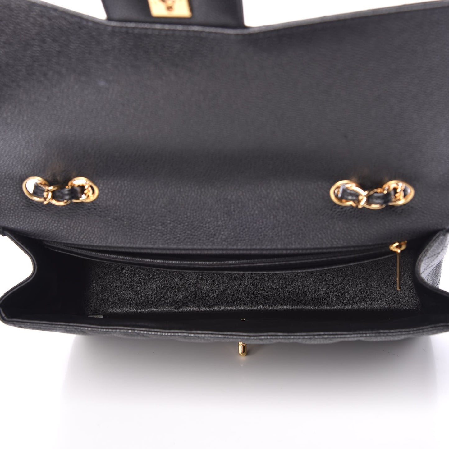 Caviar Quilted Jumbo Single Flap Black