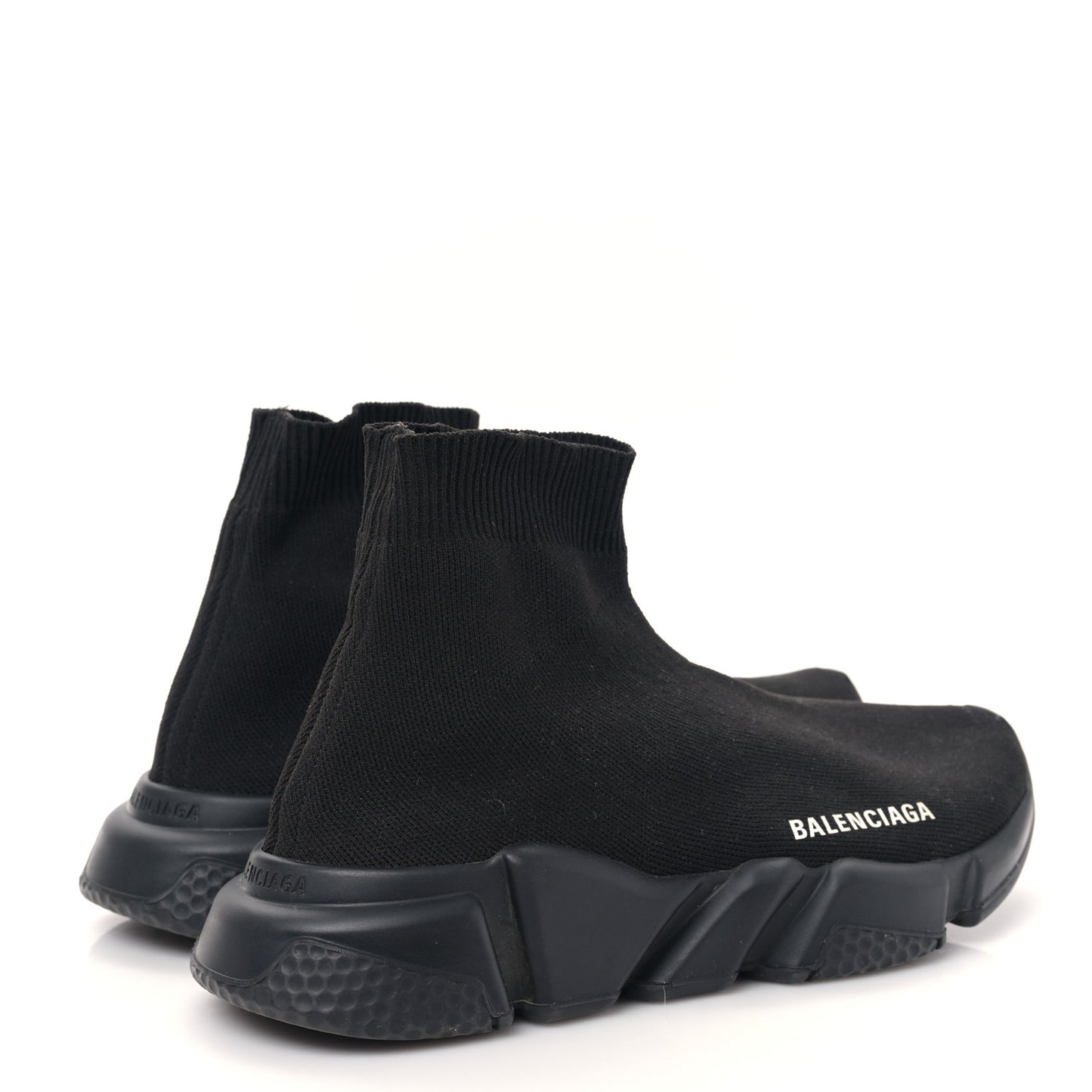 Neoprene Knit Womens Speed Sneakers 38 Black