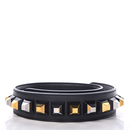 Fendi Calfskin Studded Strap You Black Gold 2 of 4