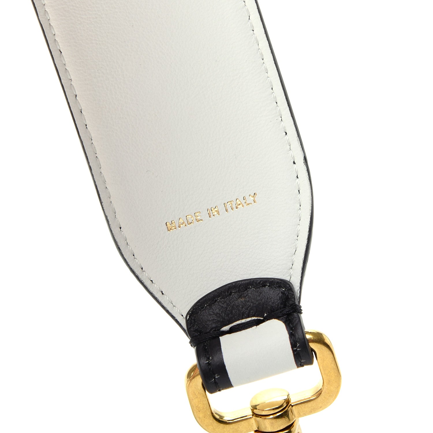 Fendi X JOSHUA VIDES Vitello Grace Logo Regular Strap You Optical White Black 4 of 4