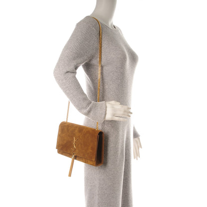 Saint Laurent Suede Medium Classic Monogram Kate Tassel Satchel Light Ochre 2 of 7