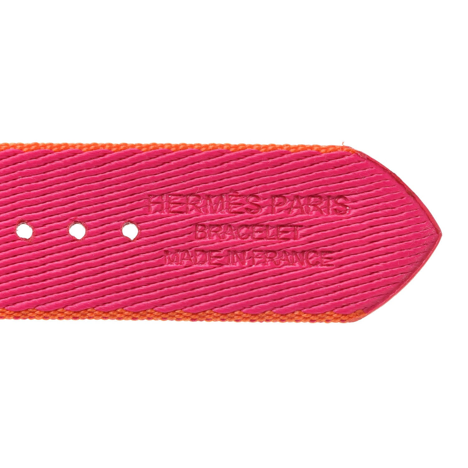 Hermes Nylon Weave Apple Watch Single Tour Band 40mm Orange Rose Mexico 3 of 7