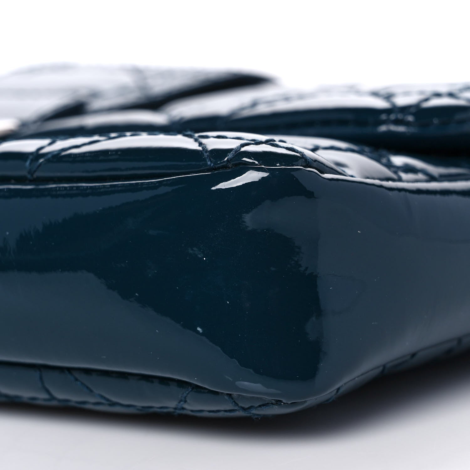 Christian Dior Patent Cannage New Lock Pouch Navy Blue 9 of 10