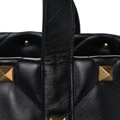 Valentino Garavani Nappa Medium Roman Stud Tote Black 12 of 12