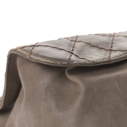 Chanel Calfskin CC Crave Tote Taupe 10 of 12