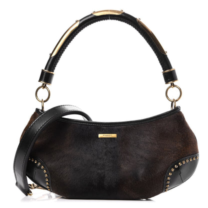 Burberry Prorsum Calf Hair Studded Shoulder Bag 1 of 9