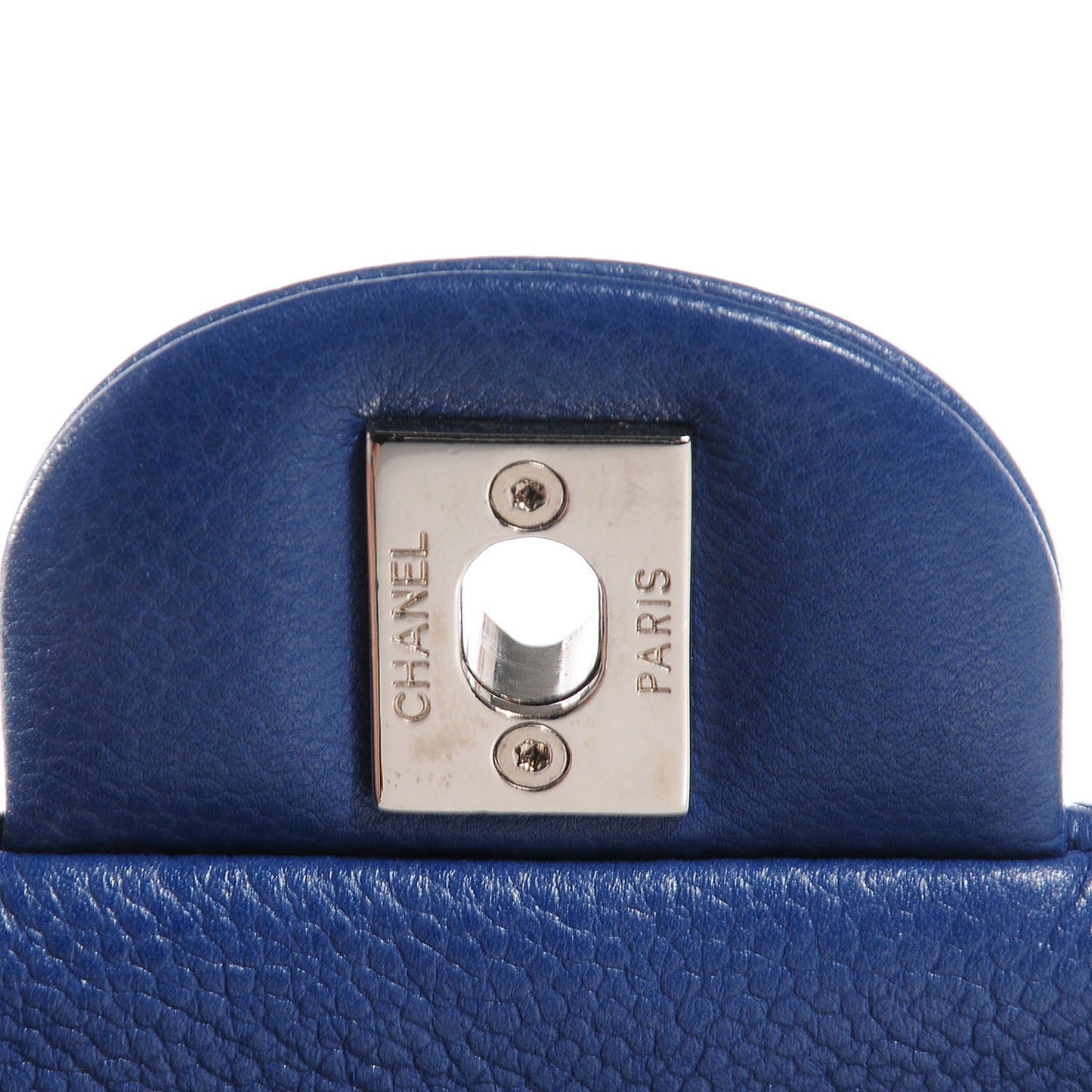 Washed Caviar Medium Double Flap Blue
