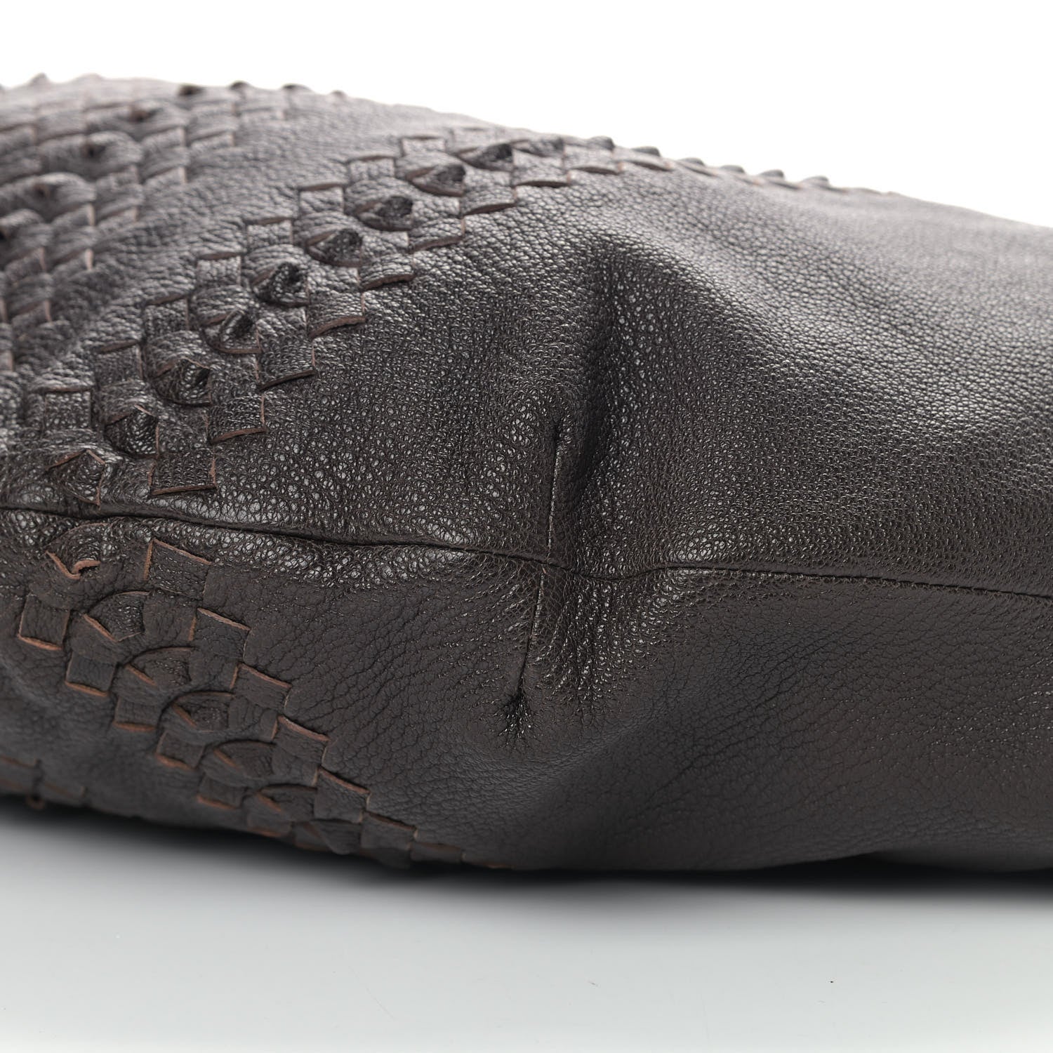 Bottega Veneta Cervo Deerskin Woven Hobo Ebano 7 of 11