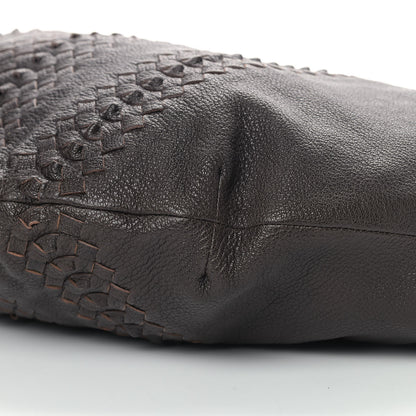 Bottega Veneta Cervo Deerskin Woven Hobo Ebano 7 of 11