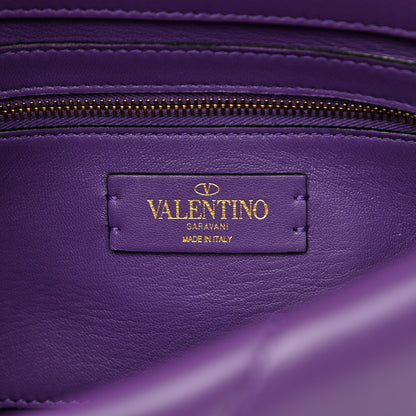 Valentino Garavani Nappa Medium Roman Stud Shoulder Bag Indian Violet 6 of 11