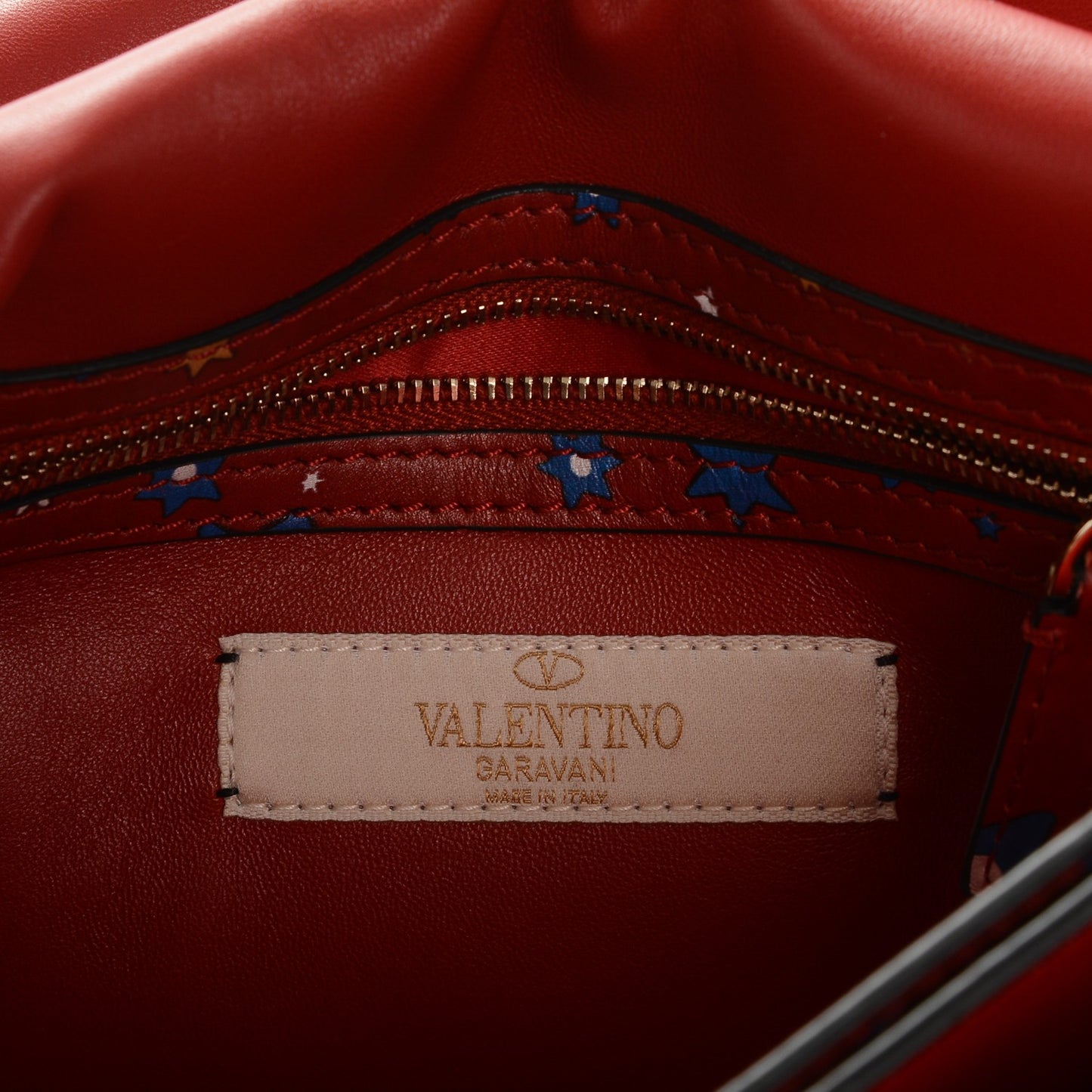 Nappa Enchanted Wonderland Rockstud Wristlet Clutch Red