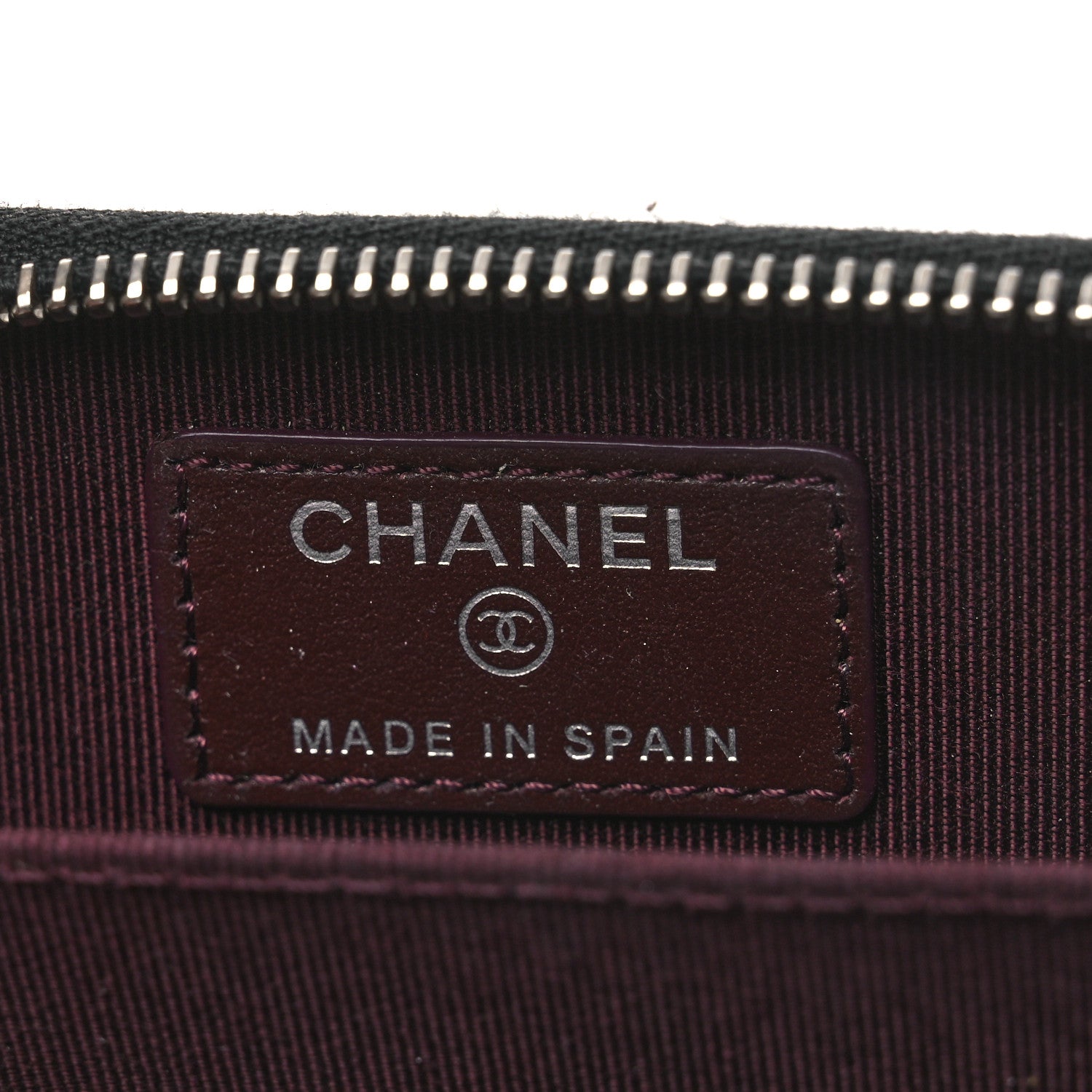 Chanel Caviar Quilted Zip Coin Purse Black 6 of 9
