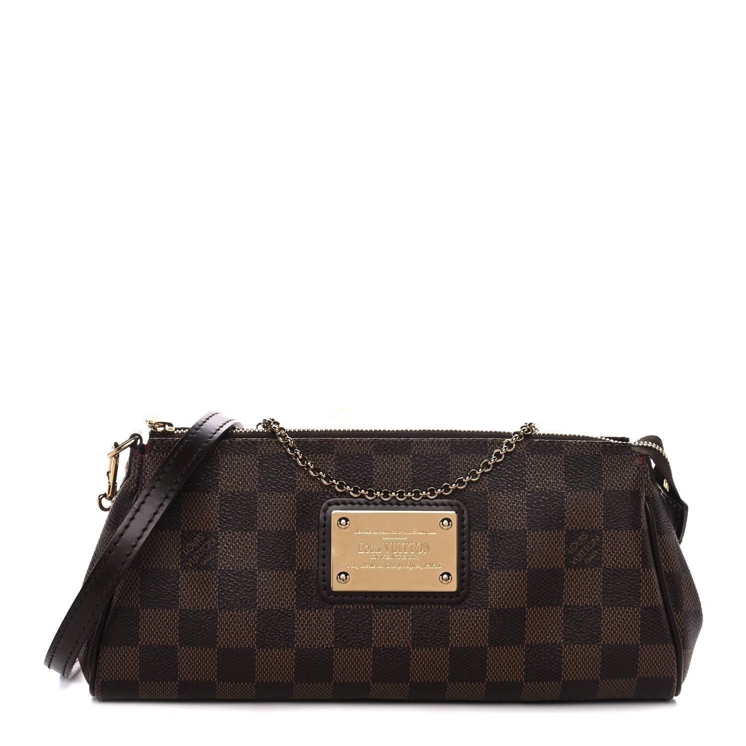 Louis Vuitton Damier Ebene Eva Clutch 1 of 12