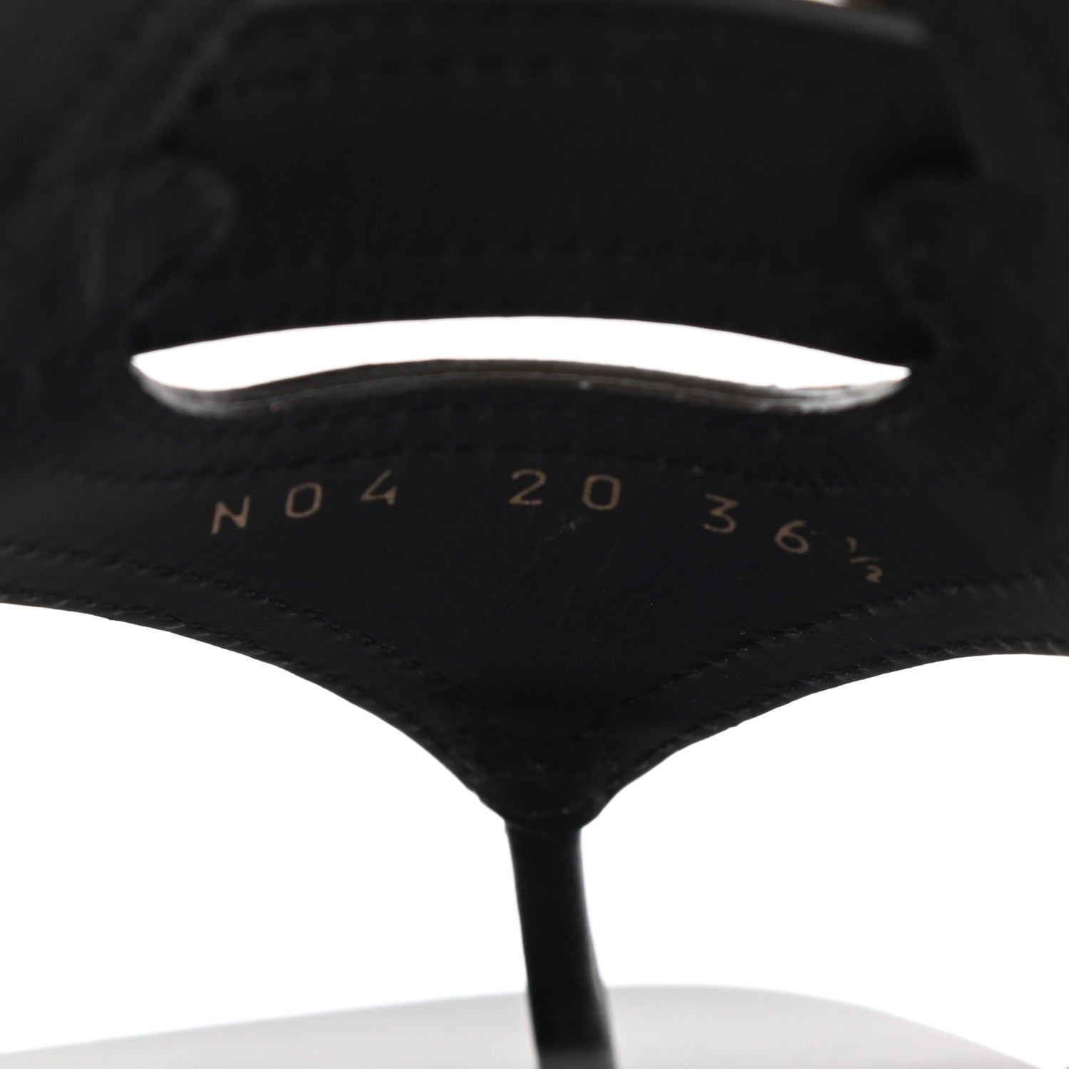 Christian Dior Calfskin 30 Montaigne Thong Sandals 36.5 Black 8 of 8