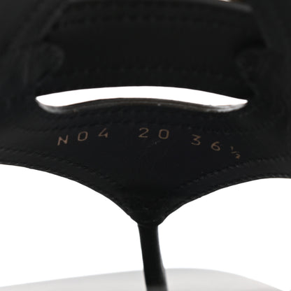 Christian Dior Calfskin 30 Montaigne Thong Sandals 36.5 Black 8 of 8